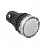 White LED Lamp 22mm 24V