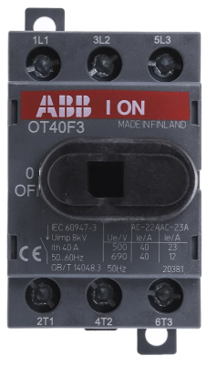 ABB OT40F3 Isolator 40A 3 Pole