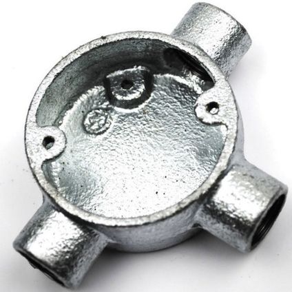 20mm Tee Box Galvanized 